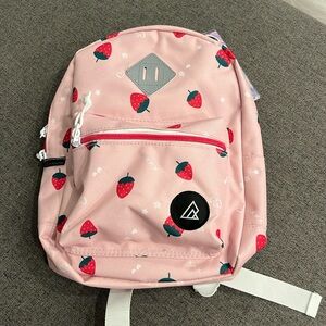 Girls pink mini backpack